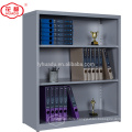 Half height open door two shelves steel book rack storage cabinet